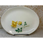 Simplicity by Cannonsburg Yellow Rose Oval Platter Gold Trim Replacement China - Vintage