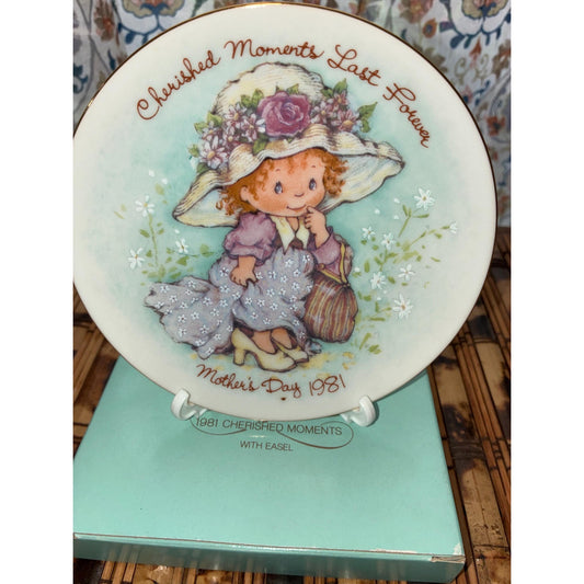 Avon 1981 Cherished Moments Mother’s Day Mini Plate – 5” Collectible w/ Box Made in Japan
