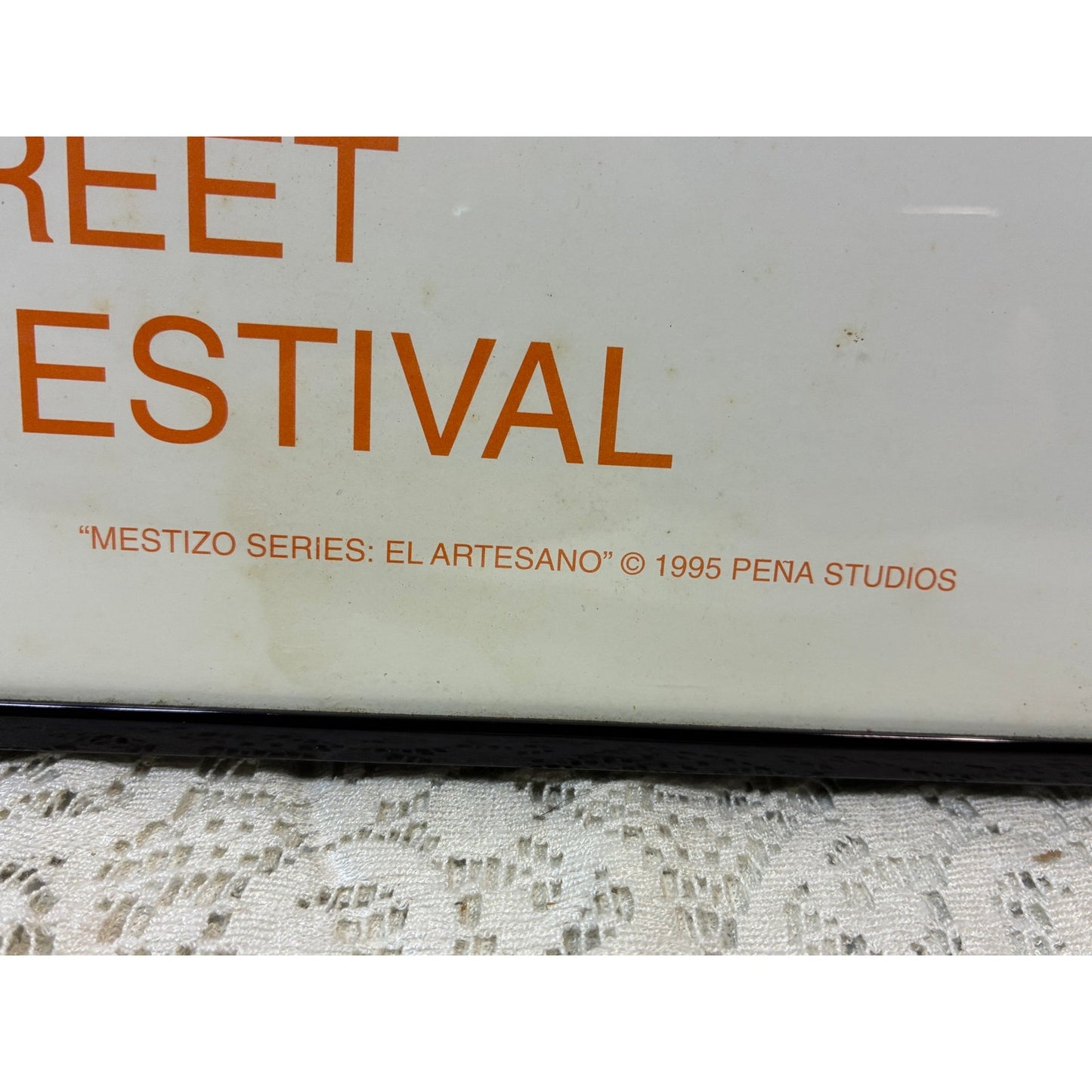 FOR LOCAL PICKUP ONLY: Amado Pena 1995 Signed & Numbered “Old Pecan Street Spring Arts Festival” Austin Art Print – 65/400