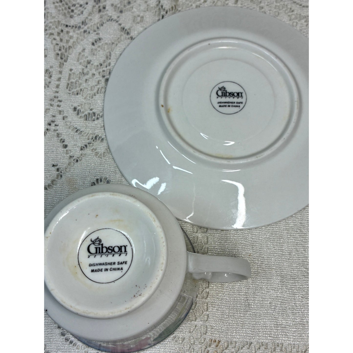 Gibson Aurora Cup and Saucer Set – Replacement Piece – Floral Vintage China Teacup