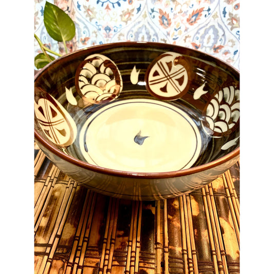 Japanese Koyo Porcelain Pottery Sabimaru Crest Rice/Soup Bowl