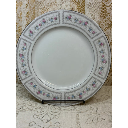 M Fine China Japan Lisa 5016 12” Serving Platter – Replacement Piece Floral Gray Pink Blue