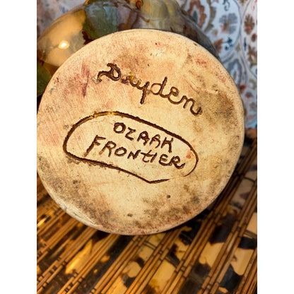 Vintage Dryden Pottery Pitcher / Vase – Ozark Frontier Collection – Drip Glaze Studio Piece
