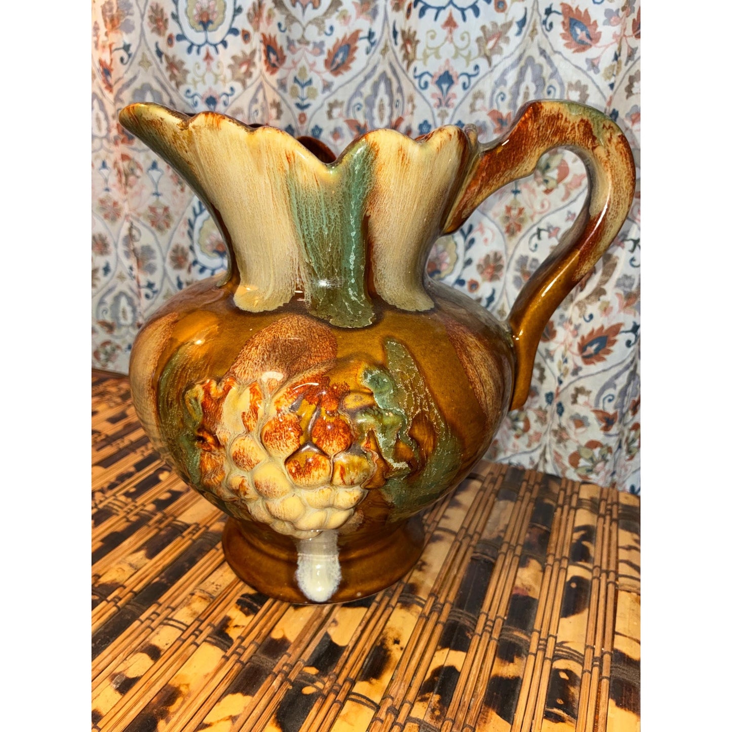 Vintage Dryden Pottery Pitcher / Vase – Ozark Frontier Collection – Drip Glaze Studio Piece
