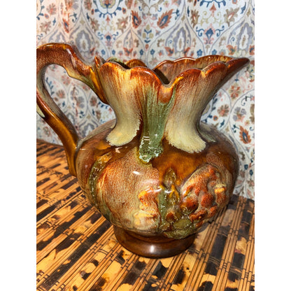 Vintage Dryden Pottery Pitcher / Vase – Ozark Frontier Collection – Drip Glaze Studio Piece