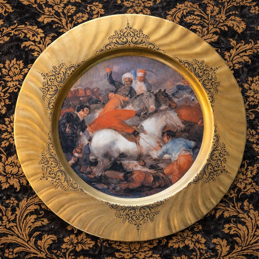 Il 2 Maggio by F. Goya - Vintage German Decorative Porcelain Plate –