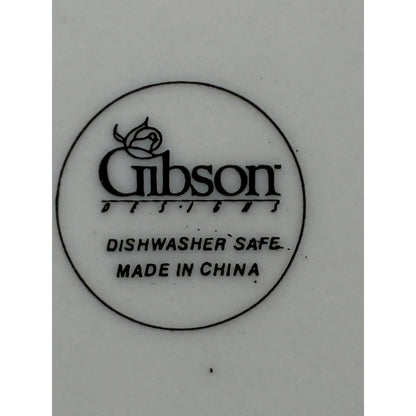 Gibson Aurora Dinner Plate – Replacement Piece – Pink Blue Floral Rim – Vintage China