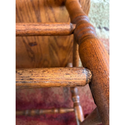 FOR LOCAL PICK UP ONLY: Antique Early 1900s Carved Oak “Green Man” Dining Chairs – Set of 4 – Made in Canada
