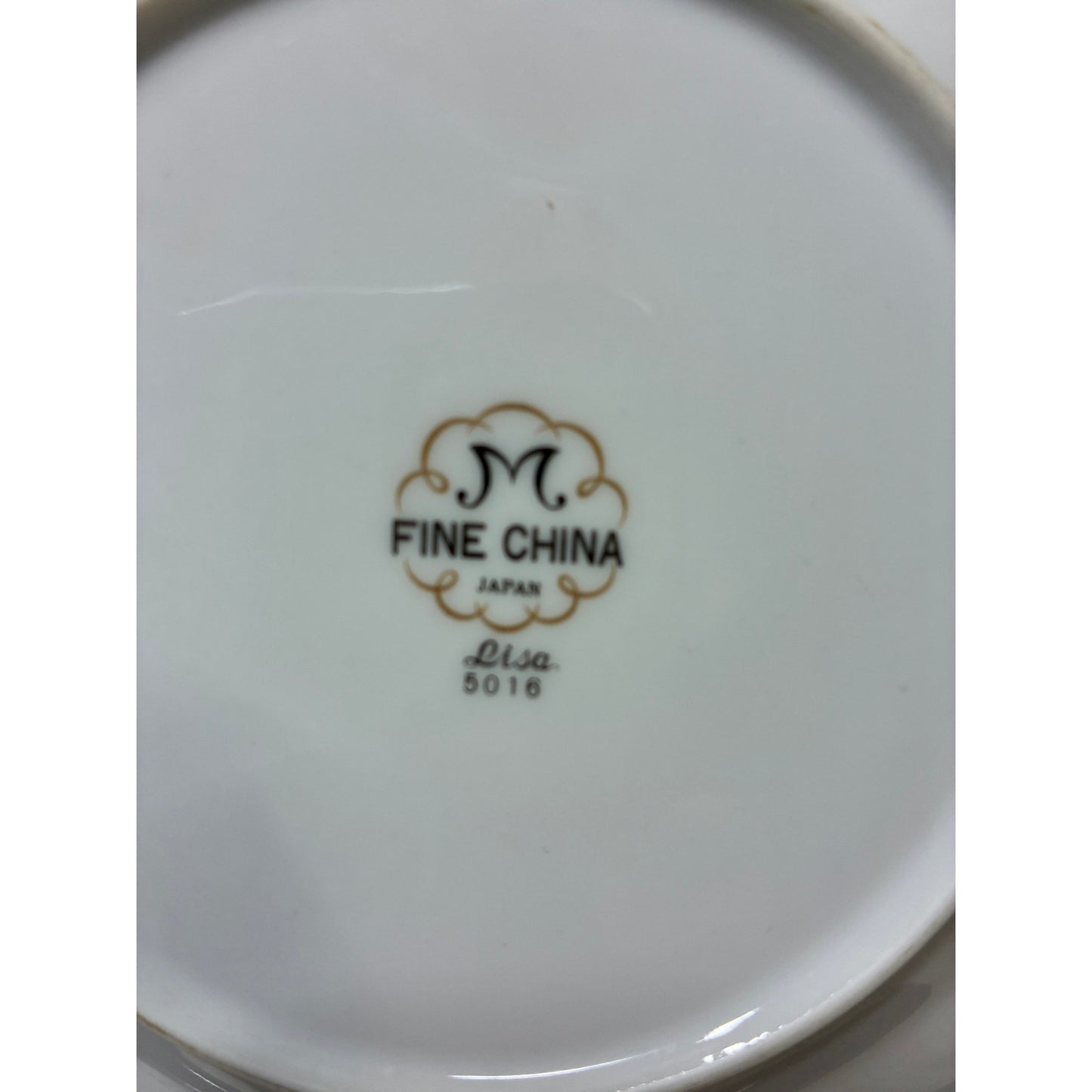 M Fine China Japan Lisa 5016 Bread Dessert Plate 6.5” – Replacement Piece – Floral Gray Pink Blue