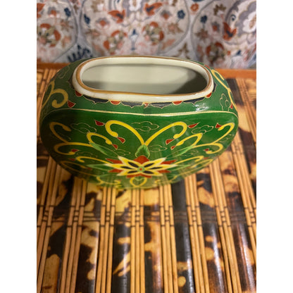 KASHMIR Takahashi Porcelain Floral Hand decorated Vase and Trinket Dish Bowl
