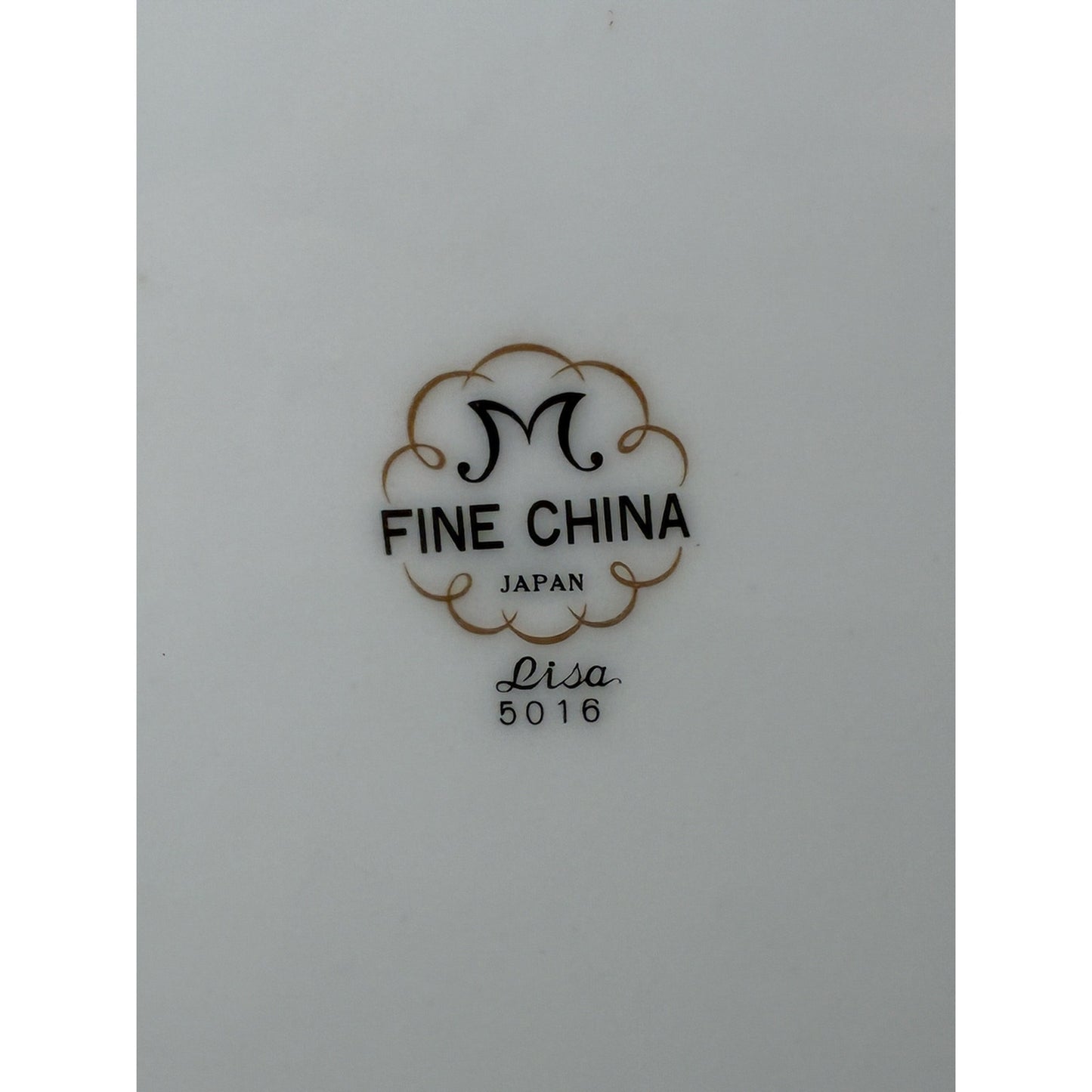 M Fine China Japan Lisa 5016 12” Serving Platter – Replacement Piece Floral Gray Pink Blue