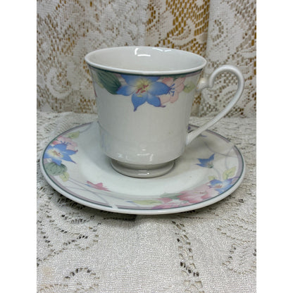 Gibson Aurora Cup and Saucer Set – Replacement Piece – Floral Vintage China Teacup