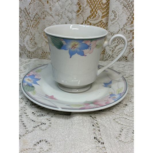 Gibson Aurora Cup and Saucer Set – Replacement Piece – Floral Vintage China Teacup