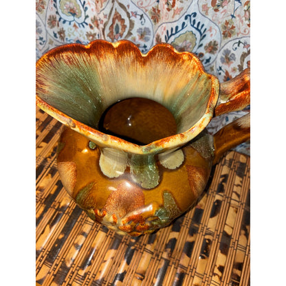 Vintage Dryden Pottery Pitcher / Vase – Ozark Frontier Collection – Drip Glaze Studio Piece