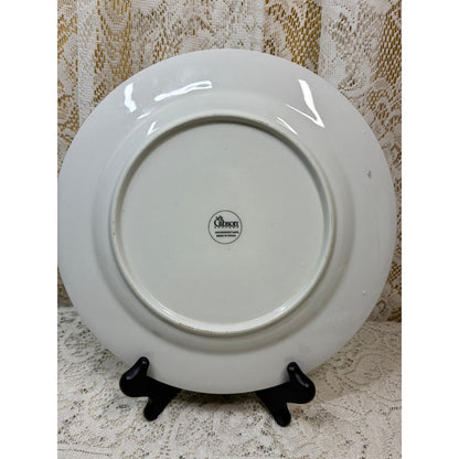 Gibson Aurora Dinner Plate – Replacement Piece – Pink Blue Floral Rim – Vintage China
