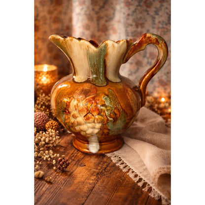Vintage Dryden Pottery Pitcher / Vase – Ozark Frontier Collection – Drip Glaze Studio Piece