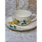 Simplicity by Cannonsburg Yellow Rose Cup & Saucer Gold Trim Replacement China - Vintage